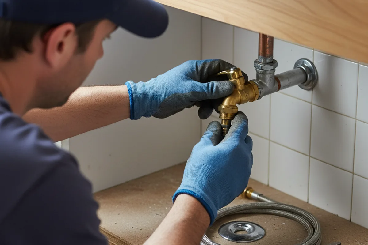 Shutoff valve and fitting work during Repiping in North Palm Springs